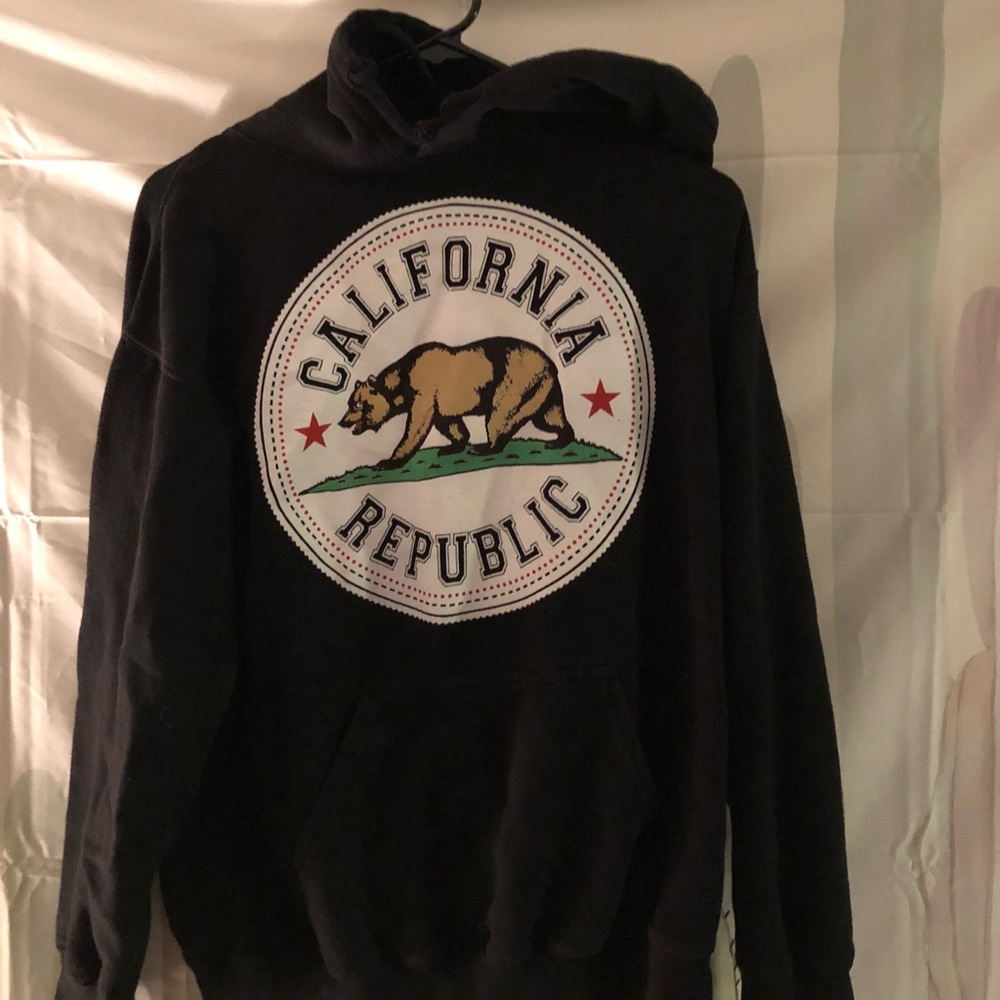 California republic seal black hoodie